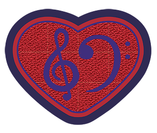 Heart Clef - Academic Sleeve Patch