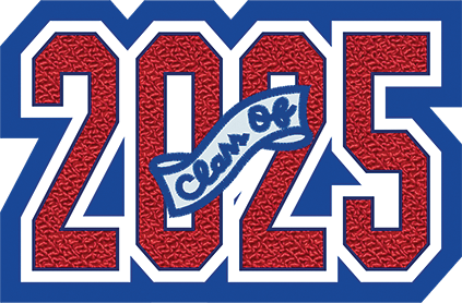 4 Digit Year (Block) - Academic Sleeve Patch