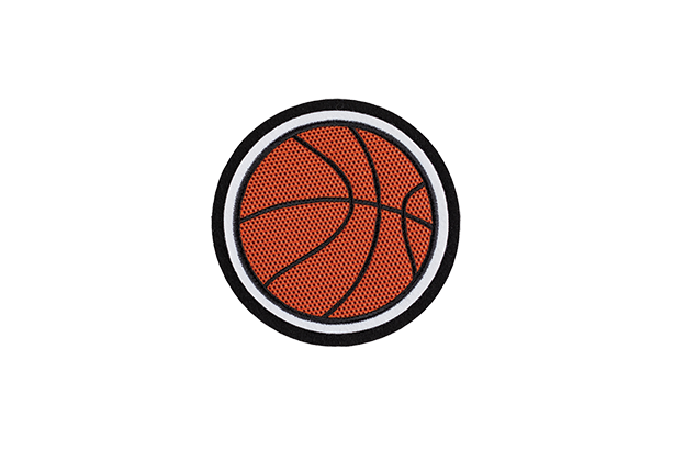 Basketball with Sports Finish - Academic Sleeve Patch
