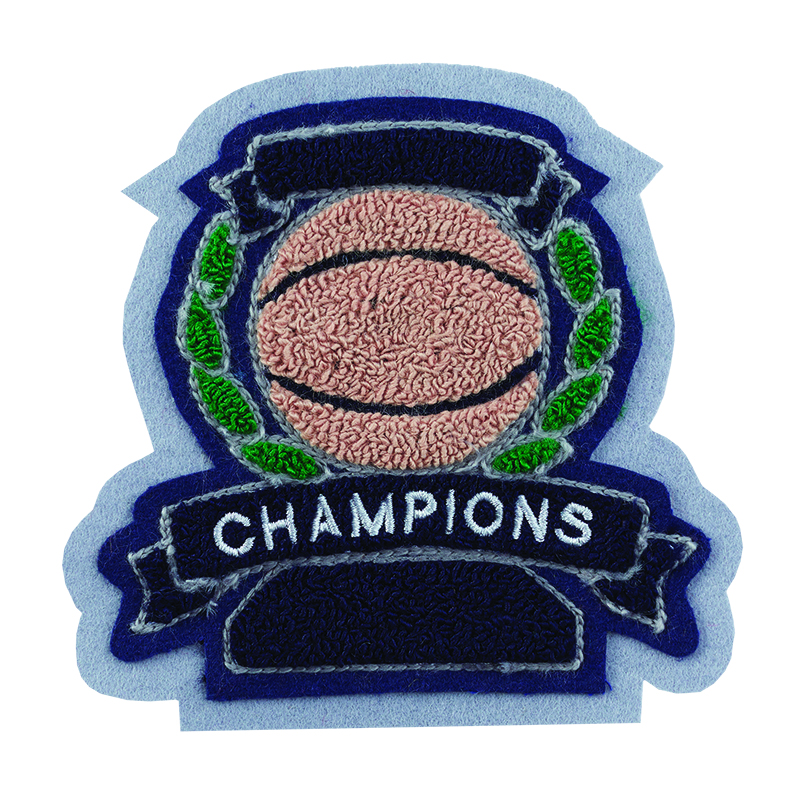 Basketball Wreath - Academic Sleeve Patch
