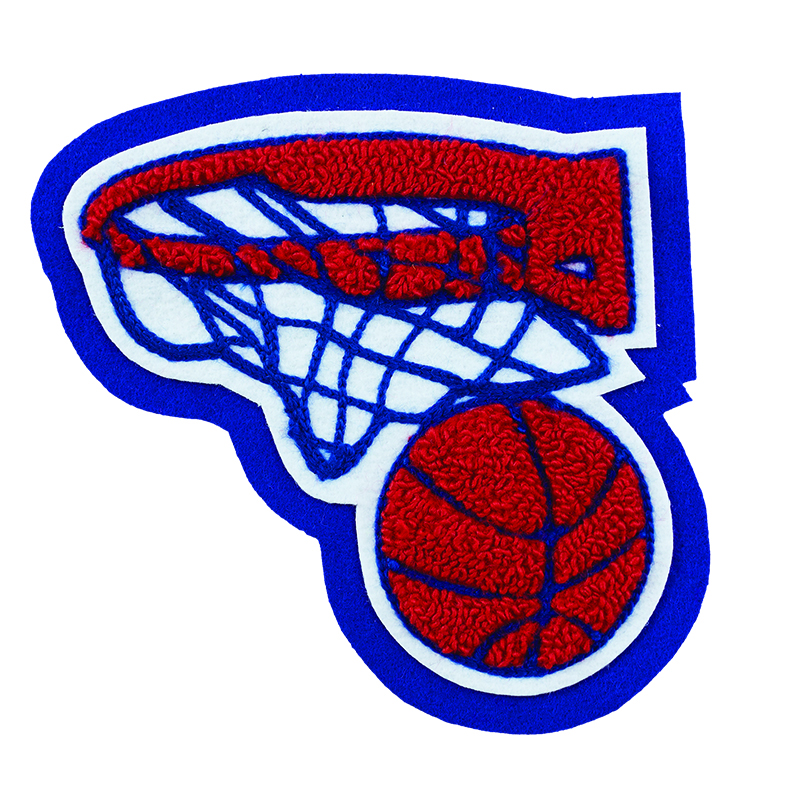 Basketball and Net - Academic Sleeve Patch